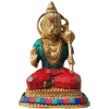 Brass Showpiece Hanuman Ji statue with turquoise finish