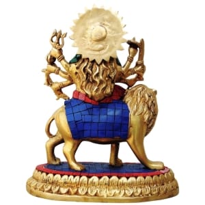 Brass Showpiece Durga Ji God Idol Statue - 8*4.5*9 inch (BS440)