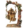 Brass Showpiece Radha Krishna Jhula decorative idol