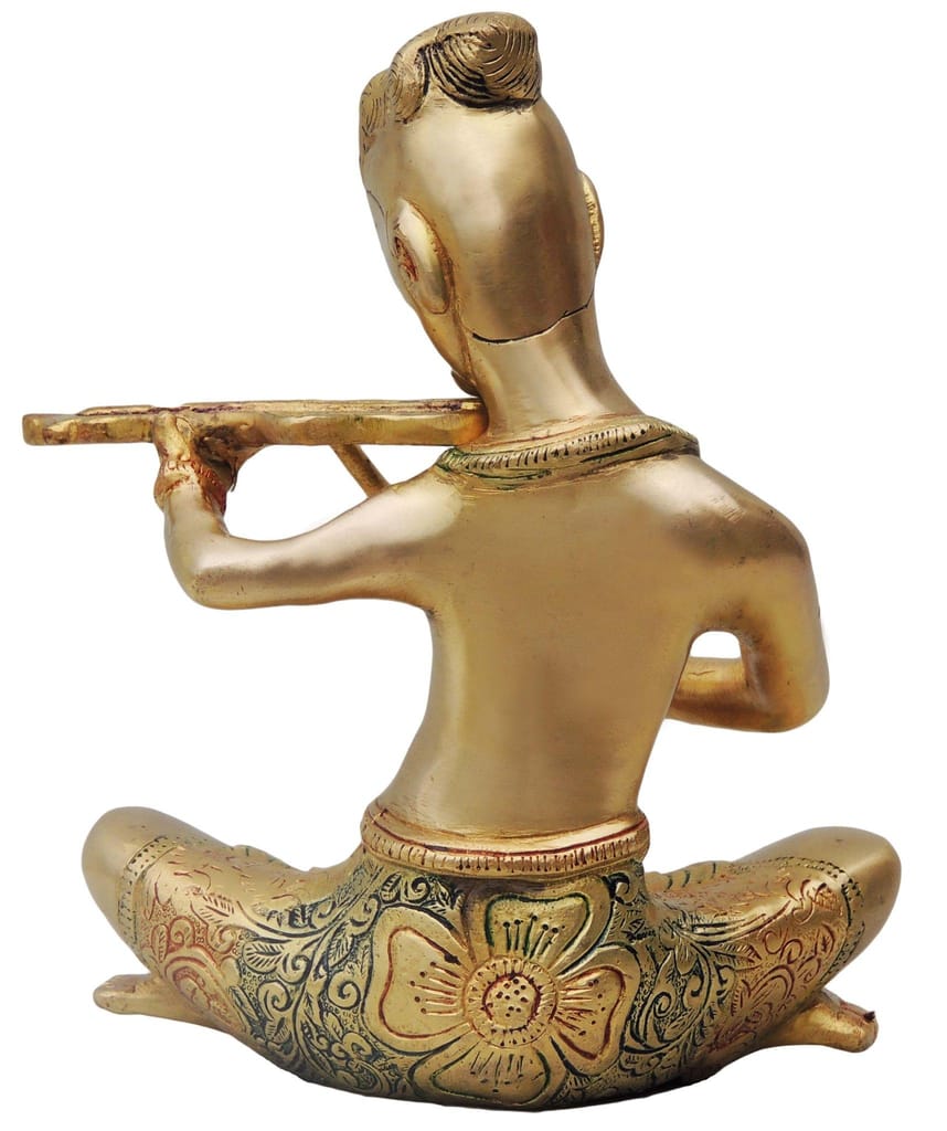 Brass Showpiece Rajasthani Violin Statue decorative item