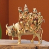 Brass Showpiece Shiv Parivar God Idol Statue 11 Inch