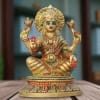 Brass Showpiece Laxmi Ji God Idol Statue - 5.4*5.4*8 Inch (BS497 L)