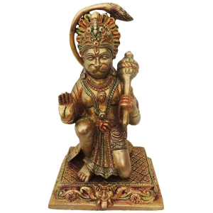 Brass Showpiece Sitting Hanumna Ji Statue Brass decor