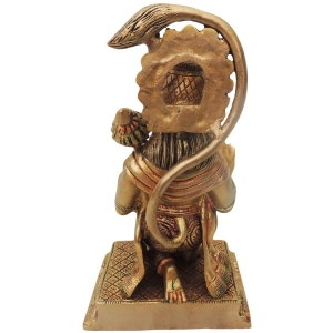 Brass Hanuman Ji Statue - 5.5 Inch Height, 4 Inch Width, 9 Inch Length