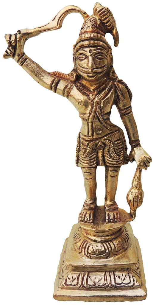 Brass Showpiece Parshuram Statue - decorative home accent
