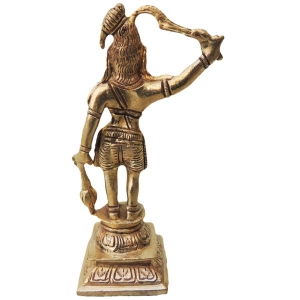 Brass Parshuram Statue - 3 Inch Width, 2 Inch Depth, 5.5 Inch Height