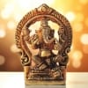 Brass Showpiece Ganesh Ji God Idol Statue - 2.8*1*3.5 Inch (BS596 G)