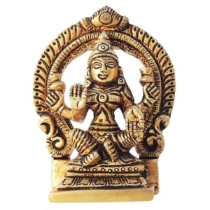 Brass Showpiece Laxmi Ji With Frame God Idol Statue - 2.8*1*3.5 Inch (BS596 L)