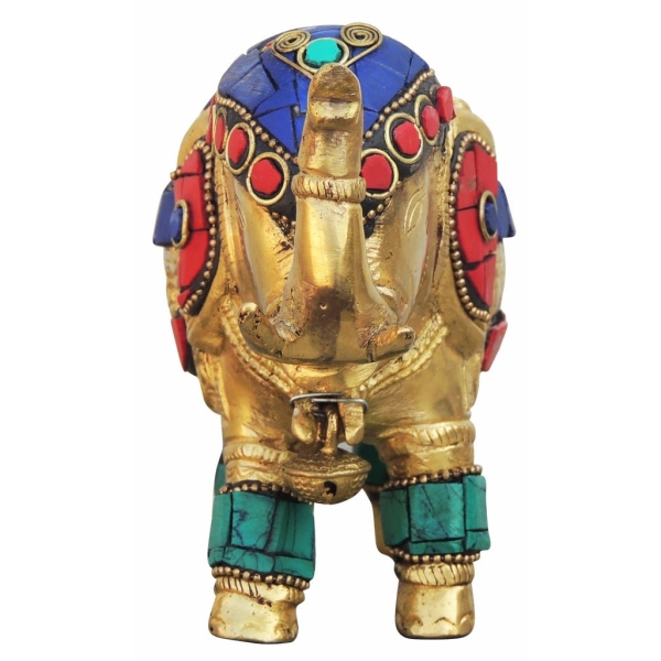 Brass Showpiece Elephant Statue in decorative design