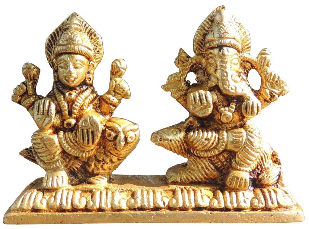 Brass Showpiece Laxmi On Owl God Idol Statue - 3.7*1*2.7 Inch (BS645 Q) - Image 2