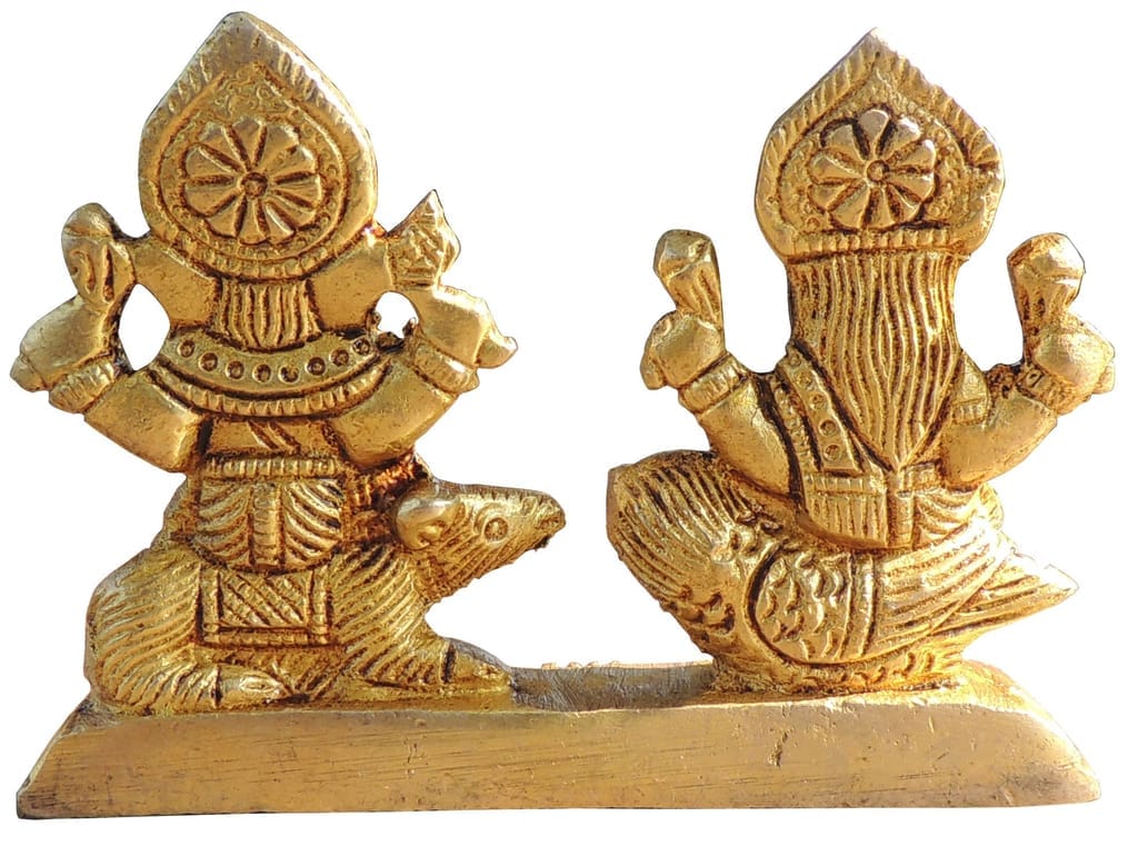 Brass Showpiece Laxmi On Owl God Idol Statue - 3.7*1*2.7 Inch (BS645 Q) - Image 3