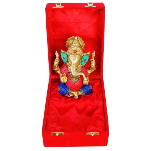 Brass Showpiece Ganesh Ji stone God Idol Statue - 5*3*6 inch (BS656)