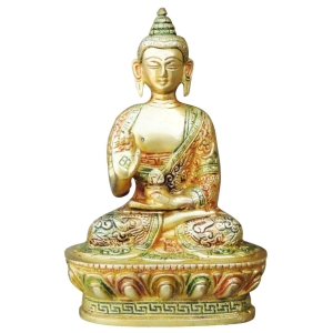 Brass Showpiece Buddha Statue - decorative home accent