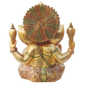 Brass Showpiece Ganesh Ji Statue - 7*4*8.5 Inch (BS668 Y)