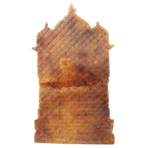 Brass Showpiece Ganesh Ji With Temple God Idol Statue - 9.8*3.6*16.5 Inch (BS678)