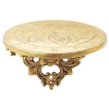Brass Showpiece Round Chowki for God Idol