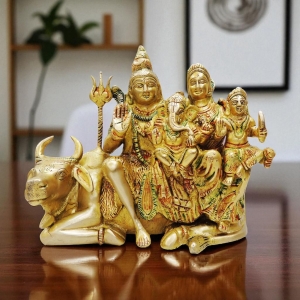 Brass Showpiece Shiv Parivar decorative statue