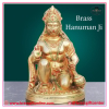 Brass Showpiece Hanuman Ji Statue - decorative home accent