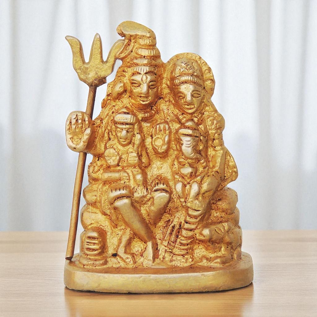Brass Showpiece Shiv Parivar Idol Statue decorative item