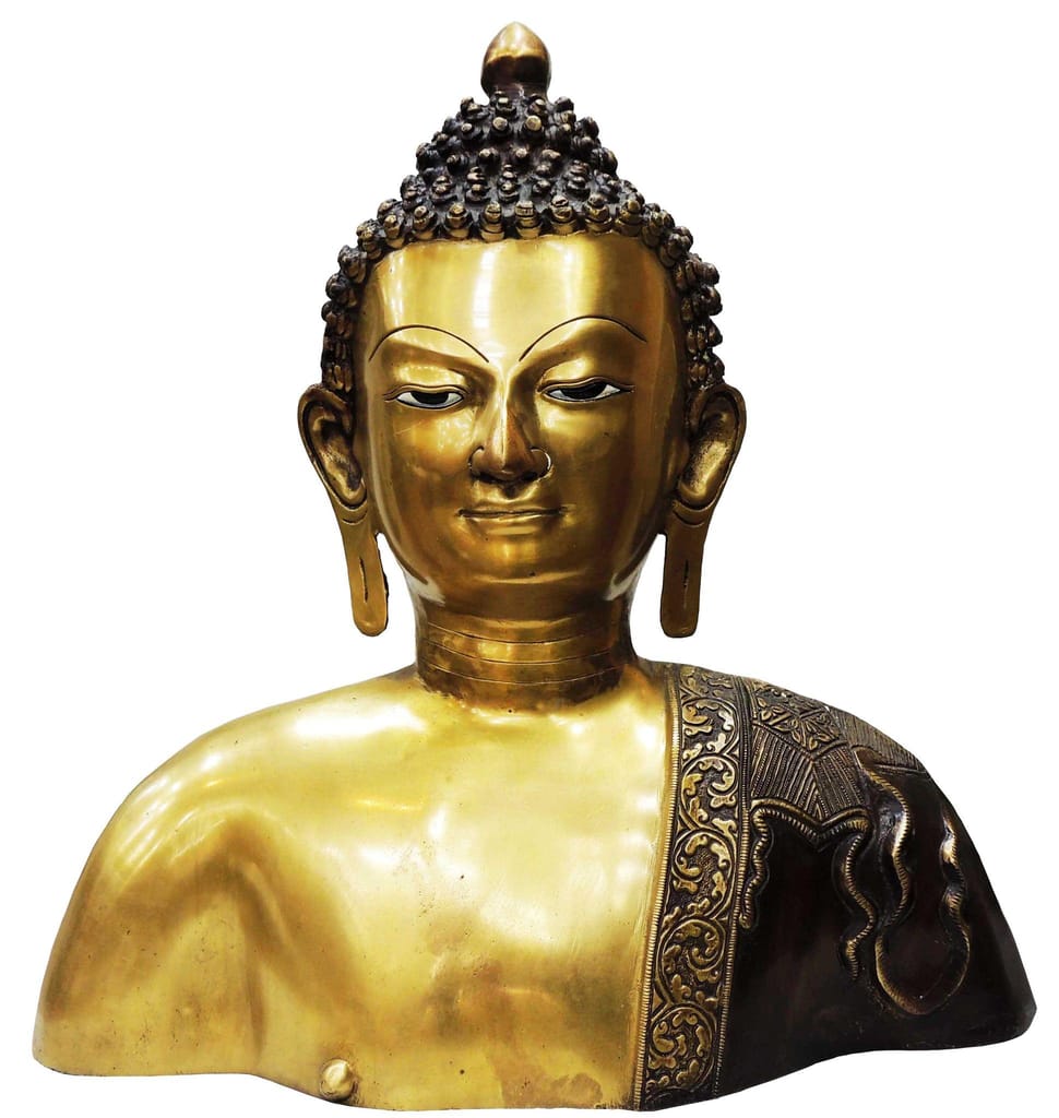 Brass Showpiece Buddha Head Statue home decor