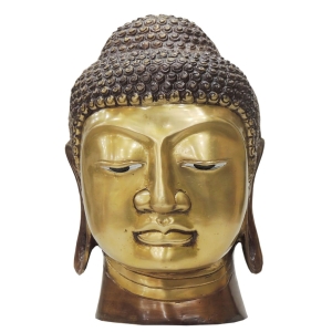 Brass Showpiece Buddha Head Statue decorative home decor