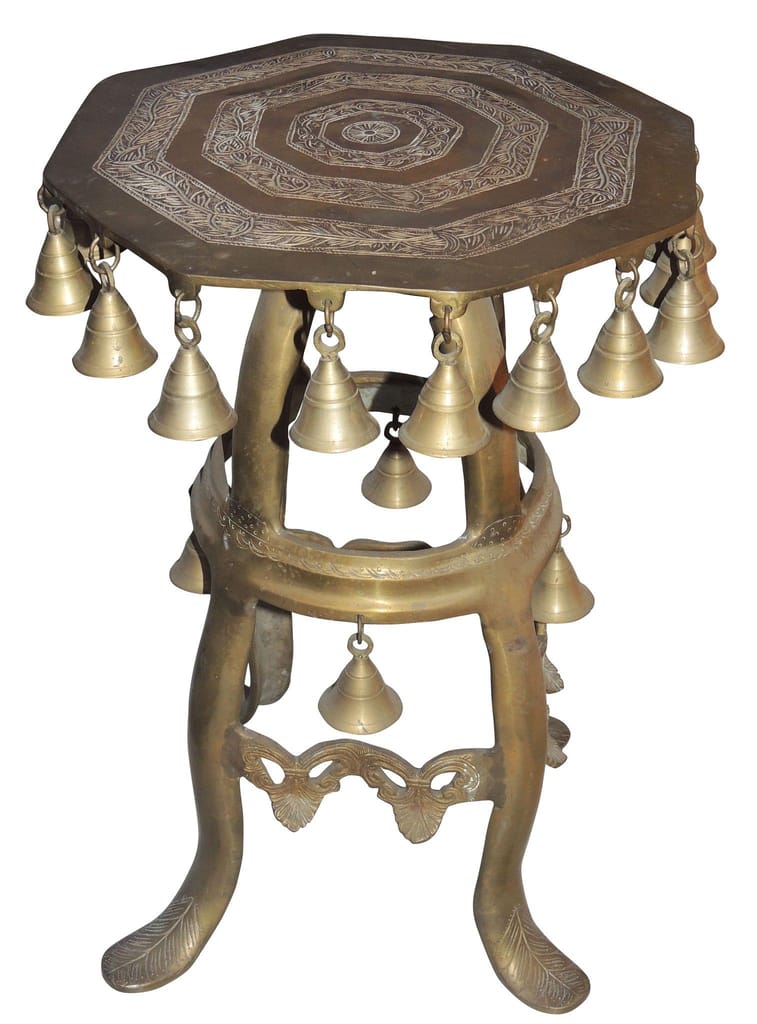 Brass Stool For God Idol - Chowki Stool