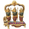 Brass Showpiece Ram Darbar God Idol Statue - 7.2*3.5*9 Inch (BS837 C)