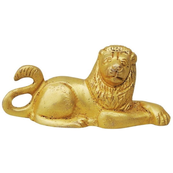 Brass Showpiece Lion Statue - decorative home accent