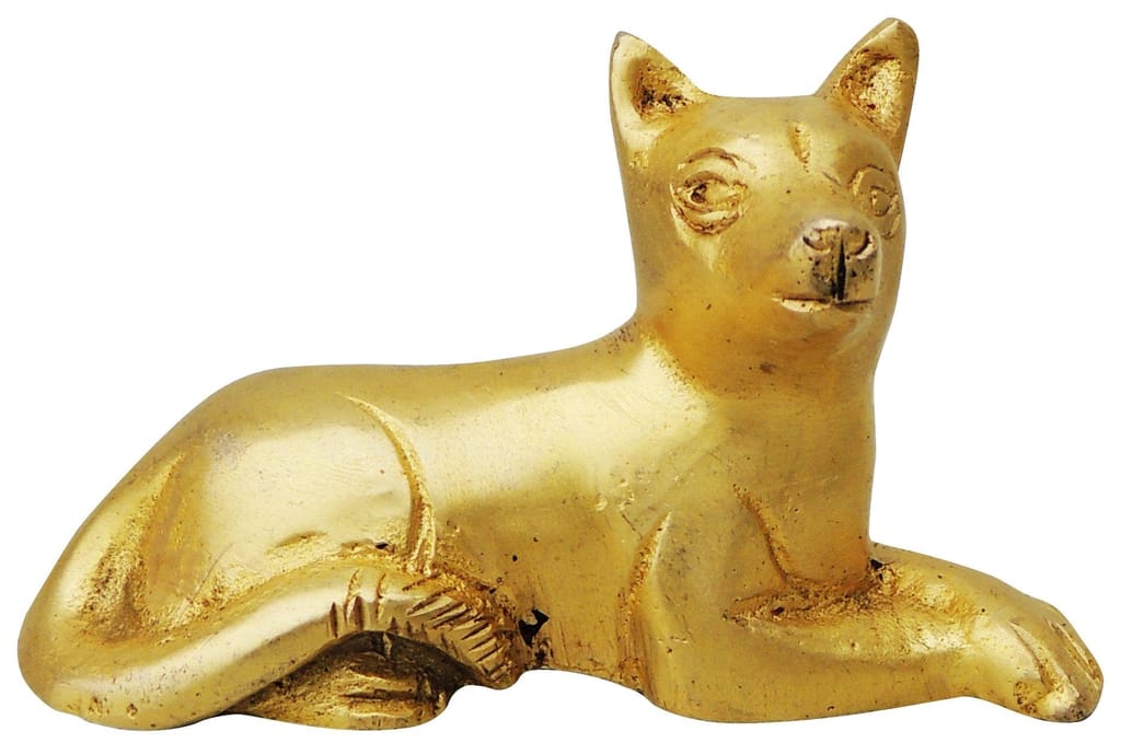 Brass Showpiece Dog Statue - decorative home accent