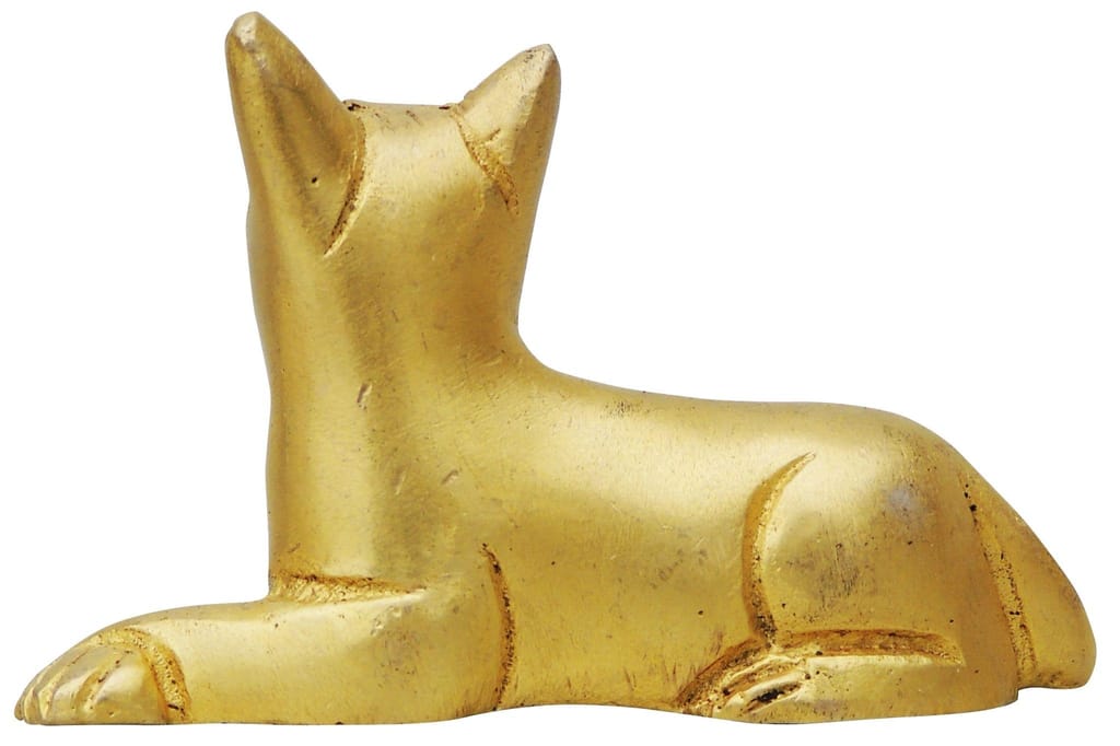 Brass Showpiece Dog Statue - decorative home accent
