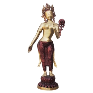 Brass Showpiece Tara Devi Statue - decorative home accent