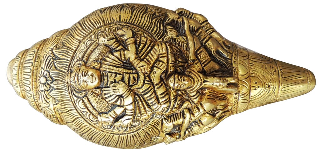 Brass Showpiece Shankh Statue - decorative home accent