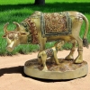 Brass Showpiece Cow & Calf statue decorative item