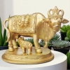 Brass Showpiece Cow With Calf Statue decorative item