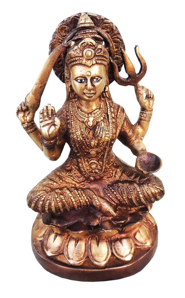 Brass Showpiece Santoshi Maa Statue - brass decor