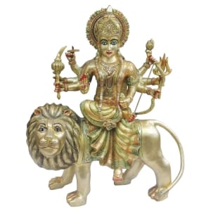Brass Showpiece Durga Ji God Idol Statue brass