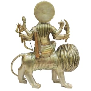 Brass Showpiece Durga Ji God Idol Statue 19.5x8x24 Inch 27 KG