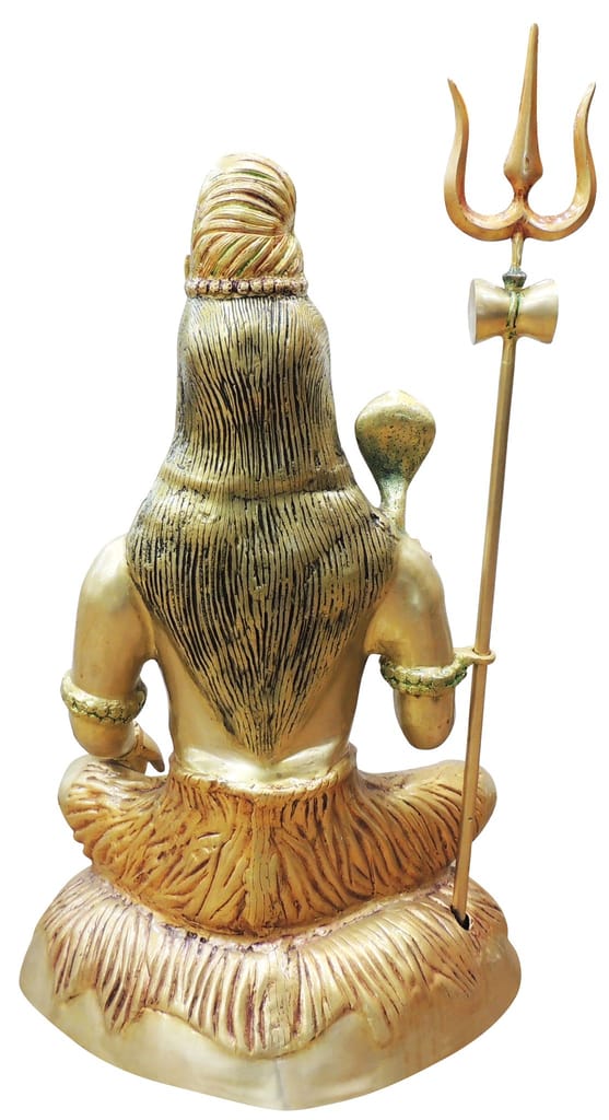 Brass Showpiece Shiv Ji God Idol Statue - Brass