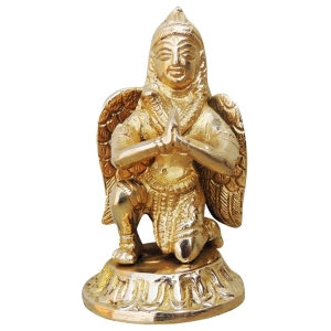 Brass Showpiece Garun Dev Statue - decorative brass item