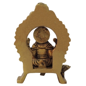 Brass Vishwakarma Ji God Idol Statue 3.2 x 1.5 x 4.5 Inch 0.53 Kg