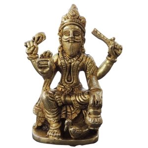 Brass Showpiece Vishwakarma Ji God Idol Statue decorative