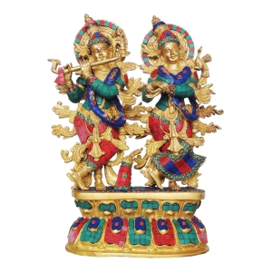 Brass Showpiece Radha Krishna Big decorative idol