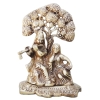 Brass Showpiece Radha Krishna With Tree Statue - 4.7*3*6.5 Inch (BS962 A)