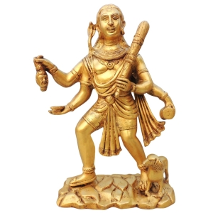 Brass Showpiece Bhairav Baba God Idol Statue, decorative