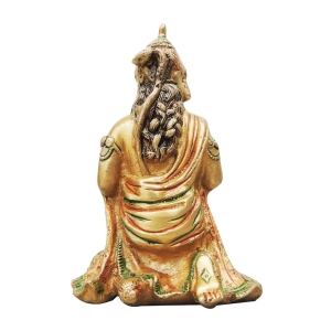 Brass Hanuman Ji Statue - 3.9 Inch Height, 2.8 Inch Width, 6.1 Inch Length