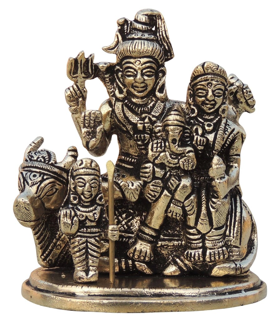 Brass Showpiece Shiv Parivar God Idol Statue decorative