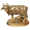 Brass Showpiece Cow With Calf Statue decorative item