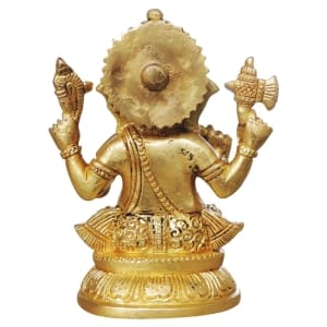 Brass Showpiece Ganesh Ji Statue - 3.4*2.3*4.5 Inch (BS990 G)