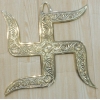 Brass Home Wall Hanging Swastic - 8 Inch