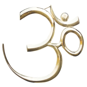 Brass Wall Hanging Showpiece Om - decorative wall art
